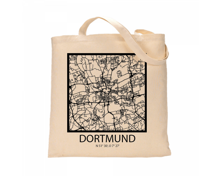 Jutebeutel nature \\"Dortmund Sky Block mit Kontur\\" Zubehör & Geschenke 9,99 €