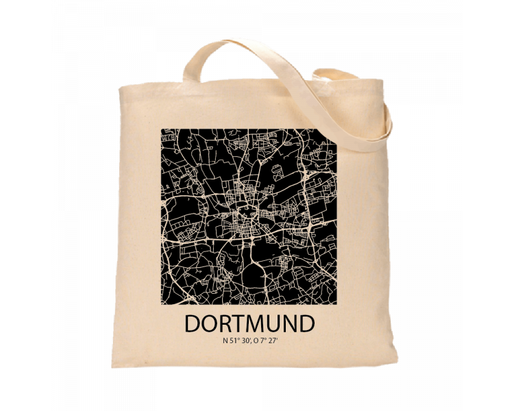 Jutebeutel nature \\"Dortmund Sky Block negativ\\" Zubehör & Geschenke 9,99 €