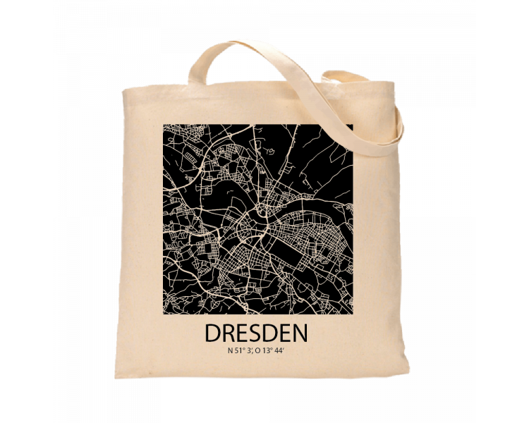 Jutebeutel nature \\"Dresden Sky Block negativ\\" Zubehör & Geschenke 9,99 €