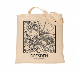 Jutebeutel nature \\"Dresden Sky Block mit Kontur\\" Zubehör & Geschenke 9,99 €