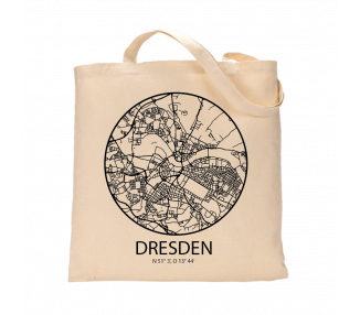 Jutebeutel nature \\"Dresden Sky Eye mit Kontur\\" Zubehör & Geschenke 9,99 €