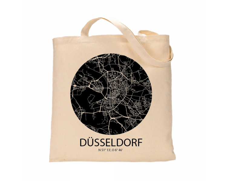 Jutebeutel nature \\"Düsseldorf Sky Eye negativ\\" Zubehör & Geschenke 9,99 €