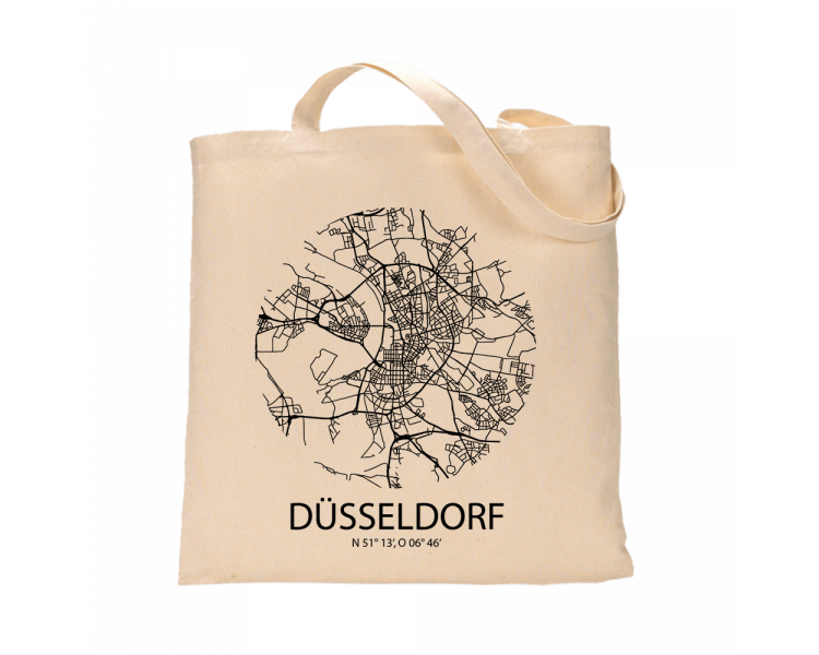 Jutebeutel nature \\"Düsseldorf Sky Eye\\" Zubehör & Geschenke 9,99 €