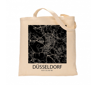 Jutebeutel nature \\"Düsseldorf Sky Block negativ\\" Zubehör & Geschenke 9,99 €