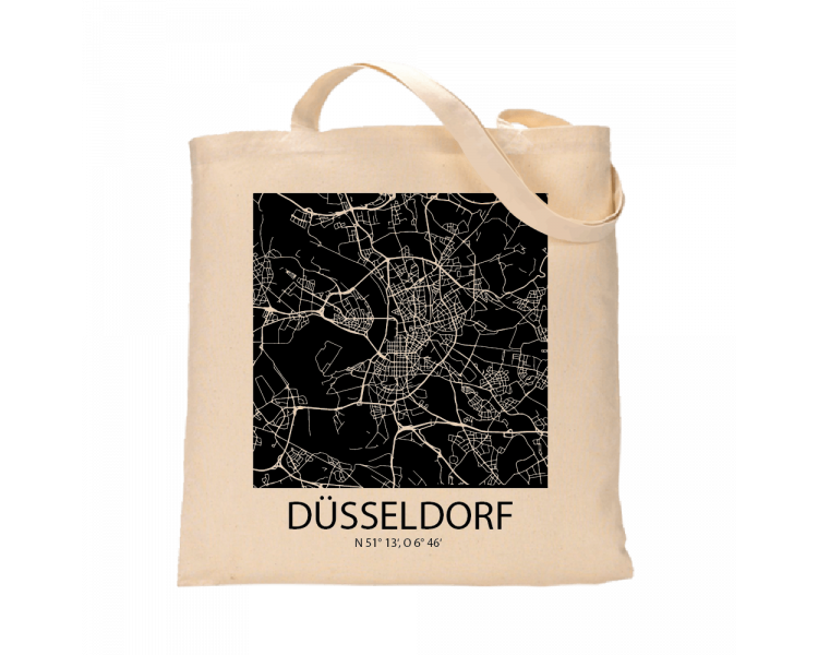 Jutebeutel nature \\"Düsseldorf Sky Block negativ\\" Zubehör & Geschenke 9,99 €