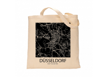 Jutebeutel nature \\"Düsseldorf Sky Block negativ\\" Zubehör & Geschenke 9,99 €