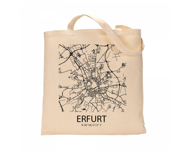 Jutebeutel nature \\"Erfurt Sky Block\\" Zubehör & Geschenke 9,99 €