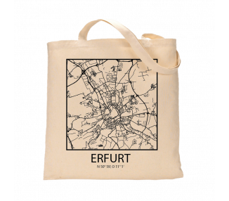 Jutebeutel nature \\"Erfurt Sky Block Kontur\\" Zubehör & Geschenke 9,99 €