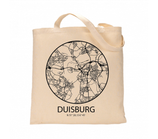 Jutebeutel nature \\"Duisburg Sky Eye Kontur\\" Zubehör & Geschenke 9,99 €