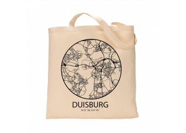 Jutebeutel nature \\"Duisburg Sky Eye Kontur\\" Zubehör & Geschenke 9,99 €