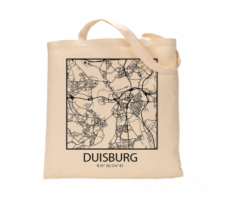 Jutebeutel nature \\"Duisburg Sky Block Kontur\\" Zubehör & Geschenke 9,99 €