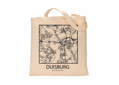 Jutebeutel nature \\"Duisburg Sky Block Kontur\\" Zubehör & Geschenke 9,99 €