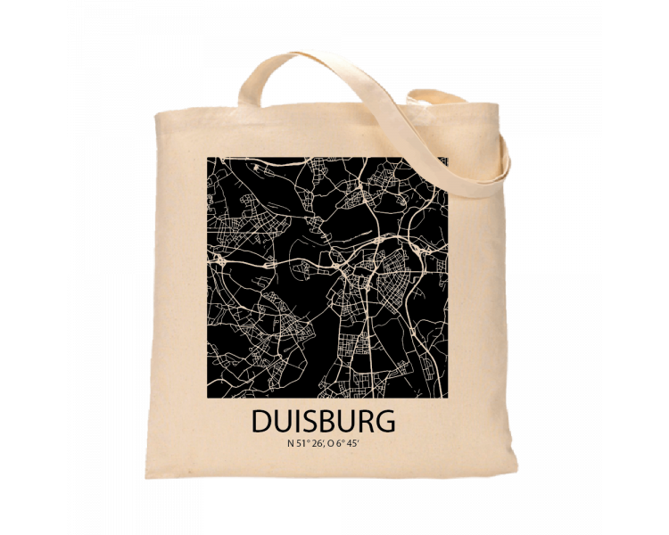Jutebeutel nature \\"Duisburg Sky Block negativ\\" Zubehör & Geschenke 9,99 €