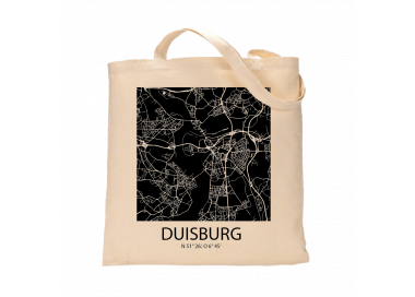 Jutebeutel nature \\"Duisburg Sky Block negativ\\" Zubehör & Geschenke 9,99 €