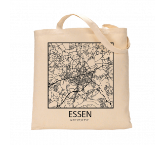 Jutebeutel nature \\"Essen Sky Block Kontur\\" Zubehör & Geschenke 9,99 €