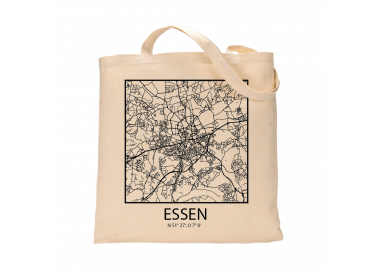 Jutebeutel nature \\"Essen Sky Block Kontur\\" Zubehör & Geschenke 9,99 €