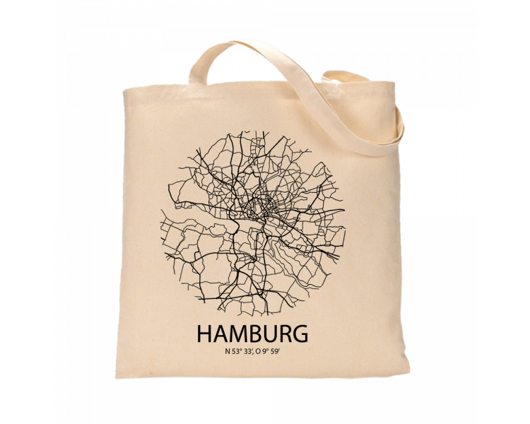 Jutebeutel nature \\"Hamburg Sky Eye\\" Zubehör & Geschenke 9,99 €