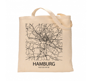 Jutebeutel nature \\"Hamburg Sky Block\\" Zubehör & Geschenke 9,99 €