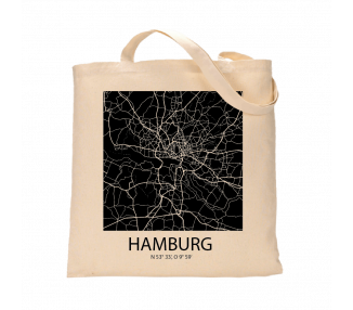 Jutebeutel nature \\"Hamburg Sky Block negativ\\" Zubehör & Geschenke 9,99 €