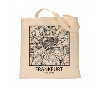 Jutebeutel nature \\"Frankfurt Sky Block Kontur\\" Zubehör & Geschenke 9,99 €