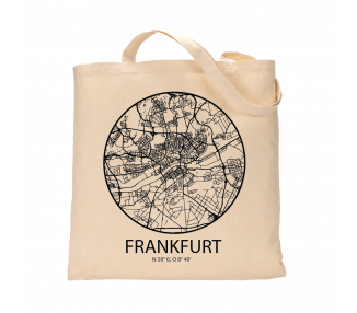 Jutebeutel nature \\"Frankfurt Sky Eye Kontur\\" Zubehör & Geschenke 9,99 €