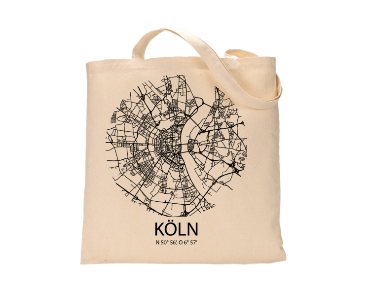 Jutebeutel nature \\"Köln Sky Eye\\" Zubehör & Geschenke 9,99 €