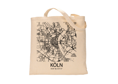Jutebeutel nature \\"Köln Sky Block\\" Zubehör & Geschenke 9,99 €