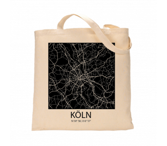 Jutebeutel nature \\"Köln Sky Block negativ\\" Zubehör & Geschenke 9,99 €