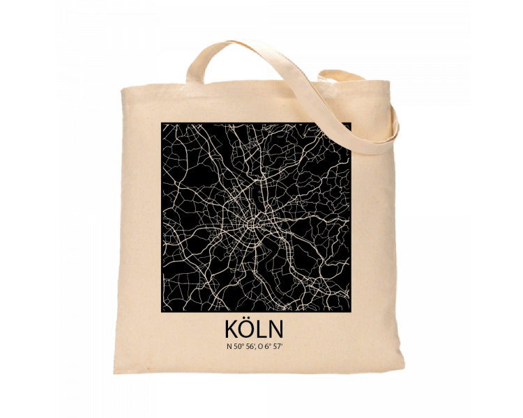 Jutebeutel nature \\"Köln Sky Block negativ\\" Zubehör & Geschenke 9,99 €