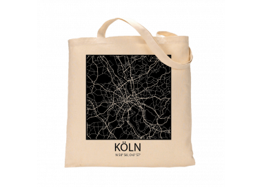 Jutebeutel nature \\"Köln Sky Block negativ\\" Zubehör & Geschenke 9,99 €