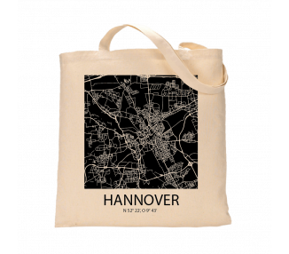 Jutebeutel nature \\"Hannover Sky Block negativ\\" Zubehör & Geschenke 9,99 €