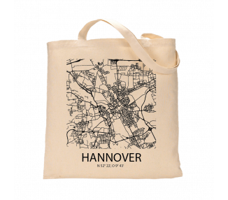 Jutebeutel nature \\"Hannover Sky Block\\" Zubehör & Geschenke 9,99 €