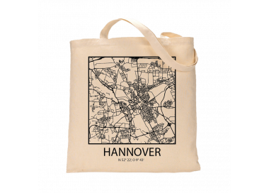 Jutebeutel nature \\"Hannover Sky Block Kontur\\" Zubehör & Geschenke 9,99 €