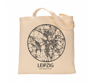 Jutebeutel nature \\"Leipzig Sky Eye Kontur\\" Zubehör & Geschenke 9,99 €