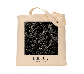 Jutebeutel nature \\"Lübeck Sky Block negativ\\" Zubehör & Geschenke 9,99 €