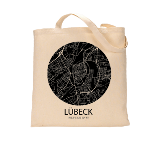 Jutebeutel nature \\"Lübeck Sky Eye negativ\\" Zubehör & Geschenke 9,99 €