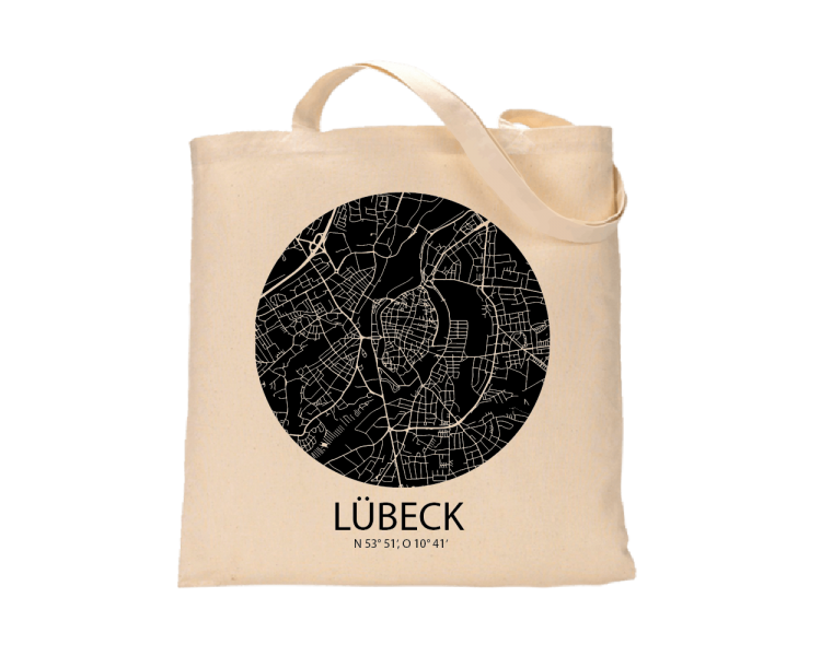 Jutebeutel nature \\"Lübeck Sky Eye negativ\\" Zubehör & Geschenke 9,99 €