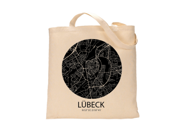Jutebeutel nature \\"Lübeck Sky Eye negativ\\" Zubehör & Geschenke 9,99 €