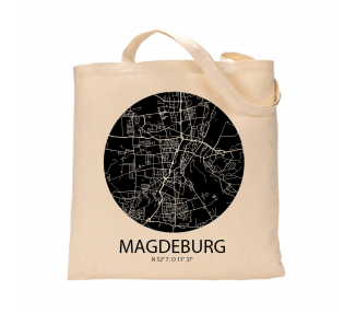 Jutebeutel nature \\"Magdeburg Sky Eye negativ\\" Zubehör & Geschenke 9,99 €