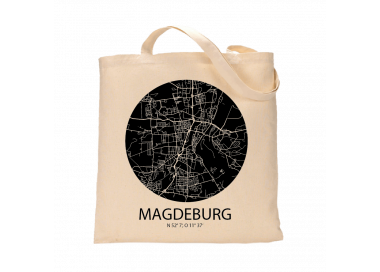 Jutebeutel nature \\"Magdeburg Sky Eye negativ\\" Zubehör & Geschenke 9,99 €