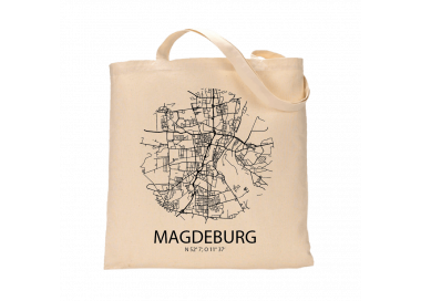 Jutebeutel nature \\"Magdeburg Sky Eye\\" Zubehör & Geschenke 9,99 €