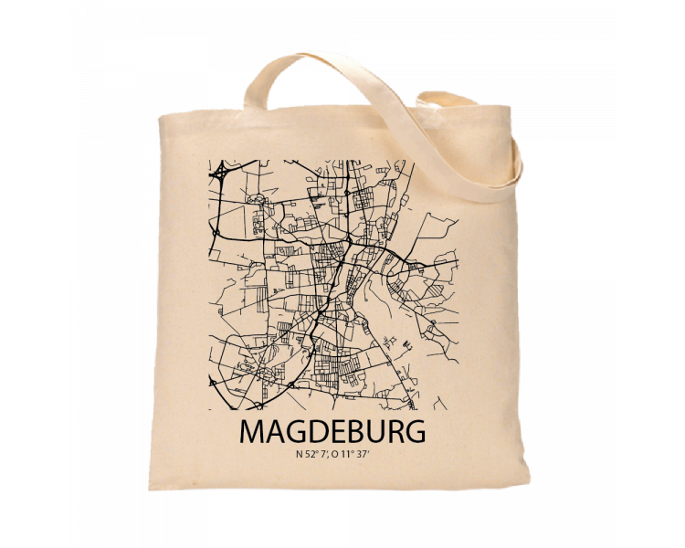 Jutebeutel nature \\"Magdeburg Sky Block\\" Zubehör & Geschenke 9,99 €