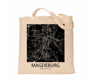 Jutebeutel nature \\"Magdeburg Sky Block negativ\\" Zubehör & Geschenke 9,99 €