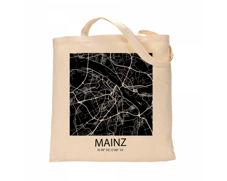 Jutebeutel nature \\"Mainz Sky Block negativ\\" Zubehör & Geschenke 9,99 €