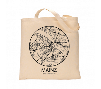 Jutebeutel nature \\"Mainz Sky Eye Kontur\\" Zubehör & Geschenke 9,99 €