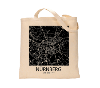 Jutebeutel nature \\"Nürnberg Sky Block negativ\\" Zubehör & Geschenke 9,99 €