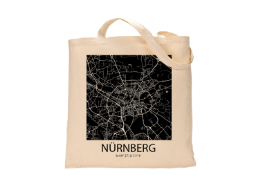 Jutebeutel nature \\"Nürnberg Sky Block negativ\\" Zubehör & Geschenke 9,99 €