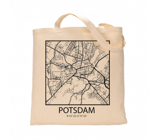 Jutebeutel nature \\"Potsdam Sky Block Kontur\\" Zubehör & Geschenke 9,99 €