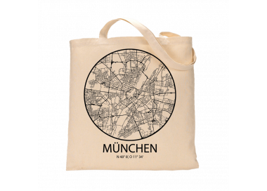 Jutebeutel nature \\"München Sky Eye Kontur\\" Zubehör & Geschenke 9,99 €