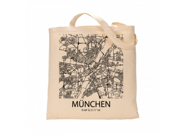 Jutebeutel nature \\"München Sky Block\\" Zubehör & Geschenke 9,99 €